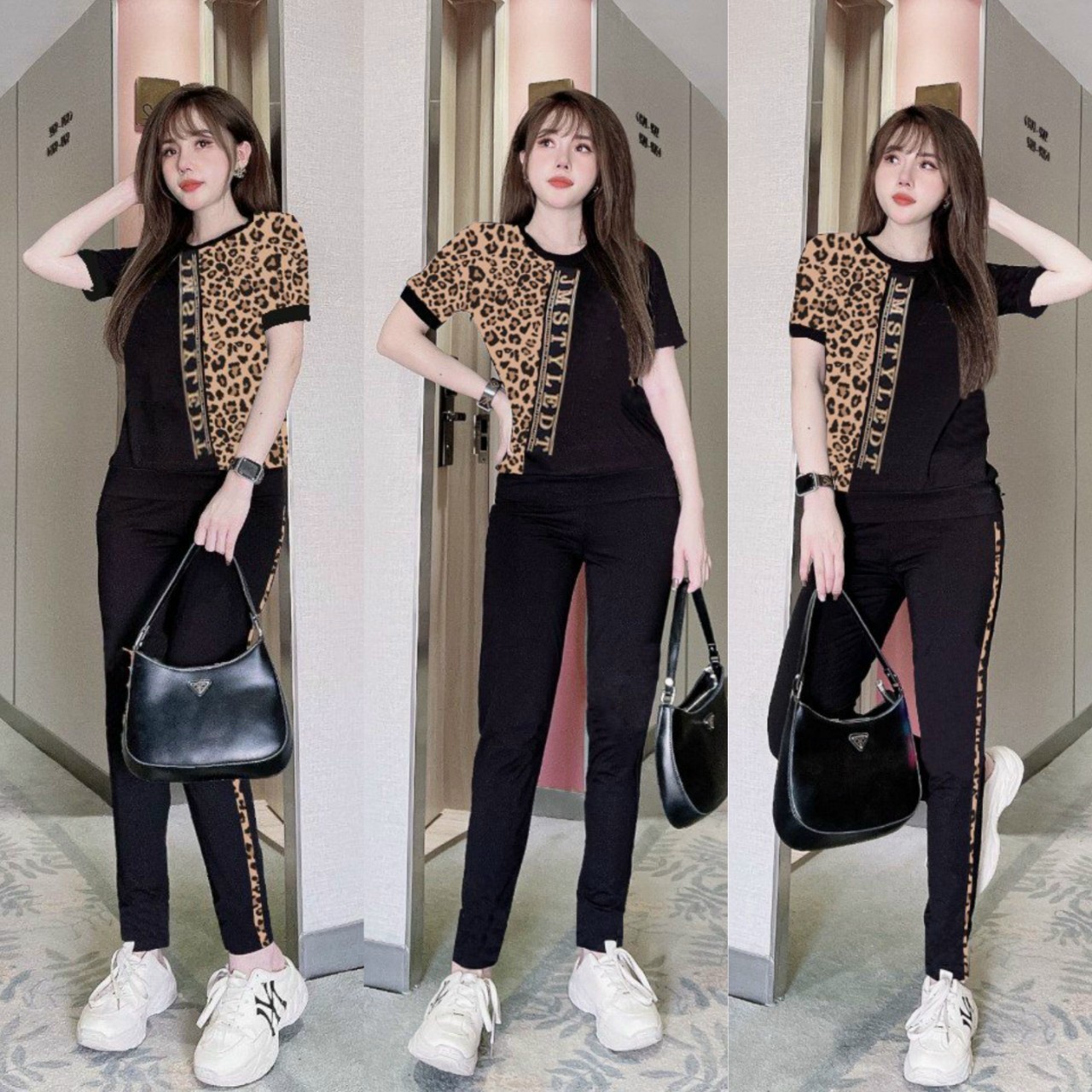 BỘ THUN NỮ HỌA TIẾT BEO - BTN362
